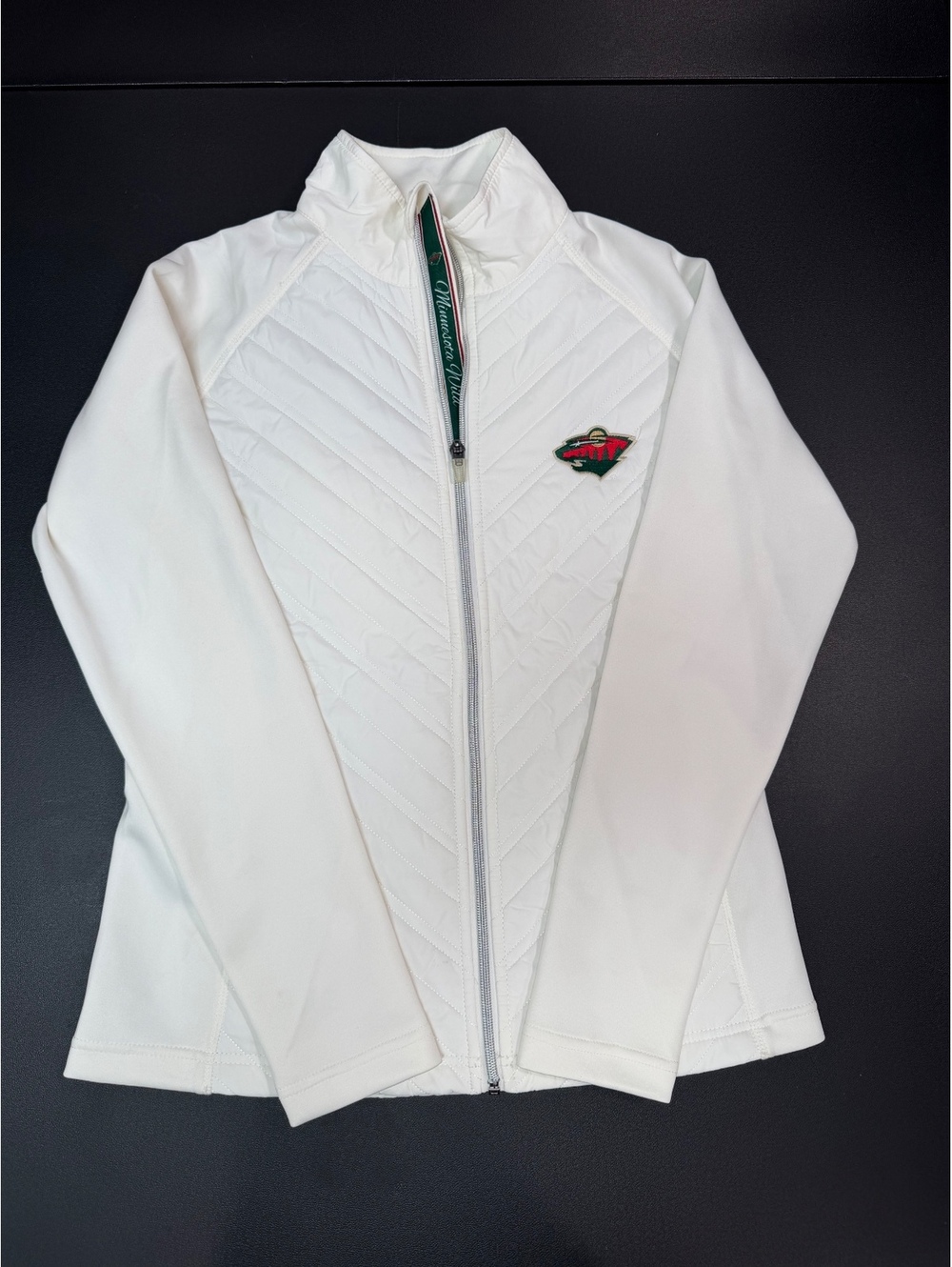 New With Tags NHL Minnesota Wild Women's Full-Zip Jacket White Size S